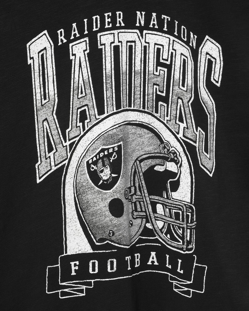 Women's Las Vegas Raiders Helmet Mock Neck Crop Tee product image 4