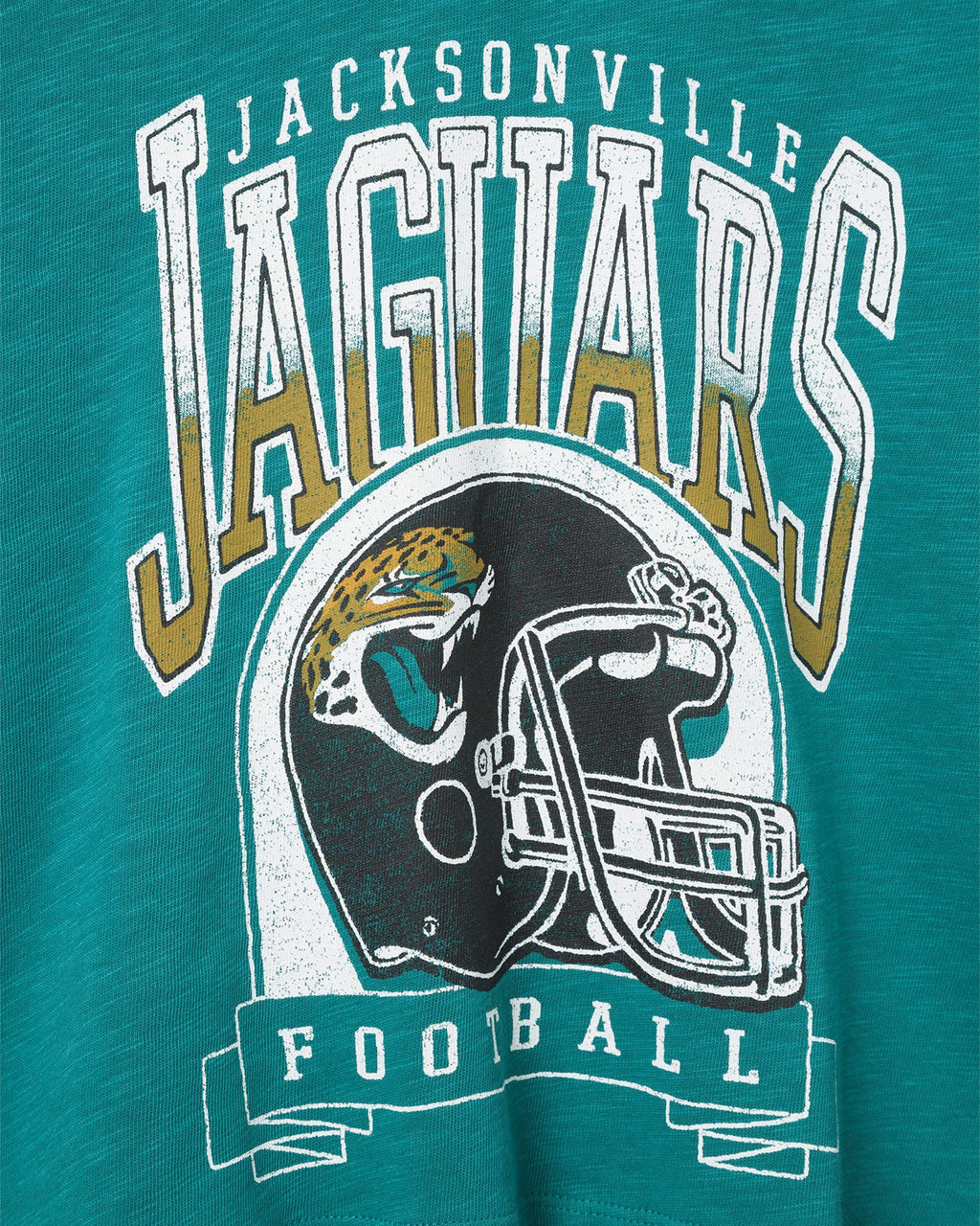 Women's Jacksonville Jaguars Helmet Mock Neck Crop Tee product image 4
