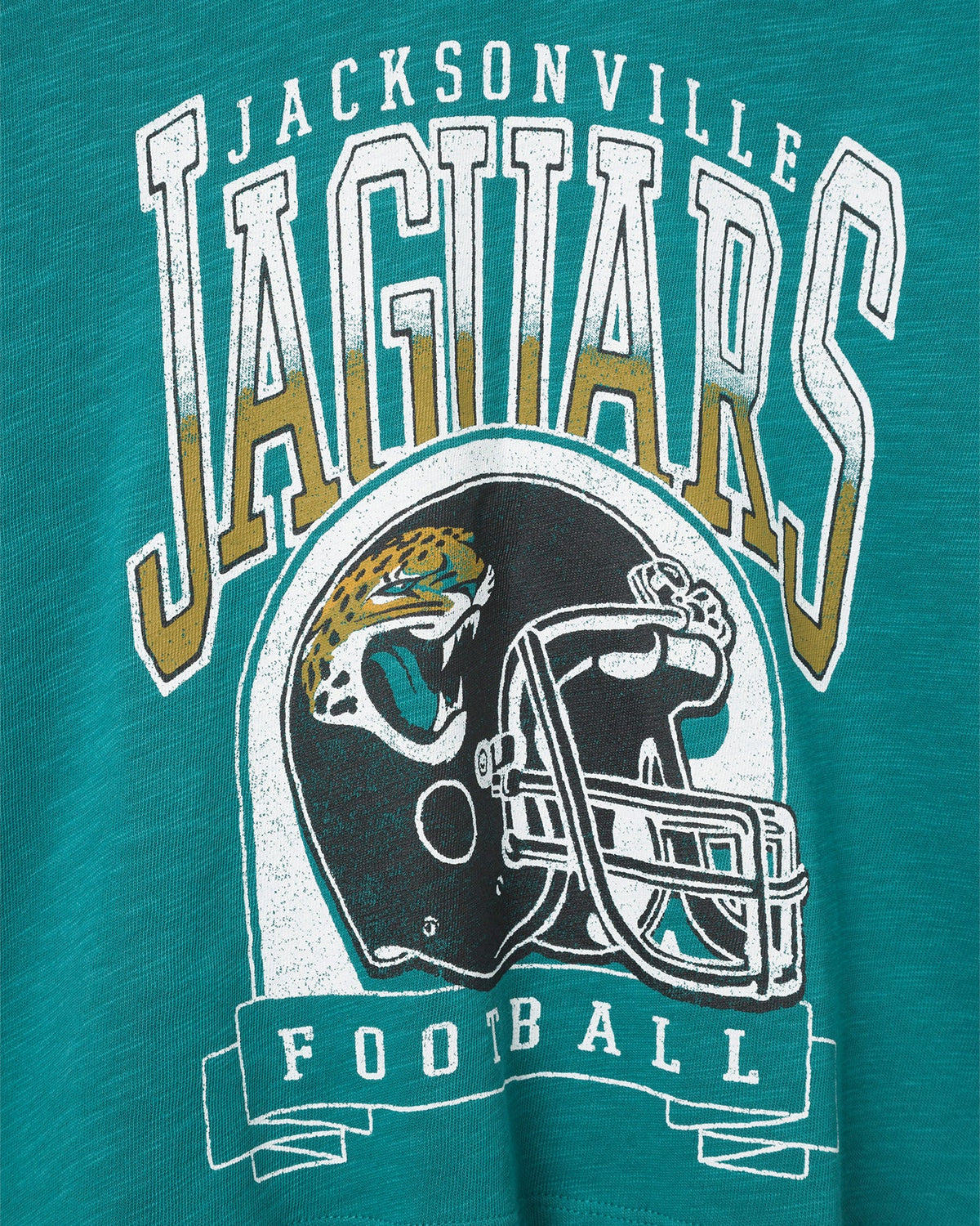 Women's Jacksonville Jaguars Helmet Mock Neck Crop Tee product image 4