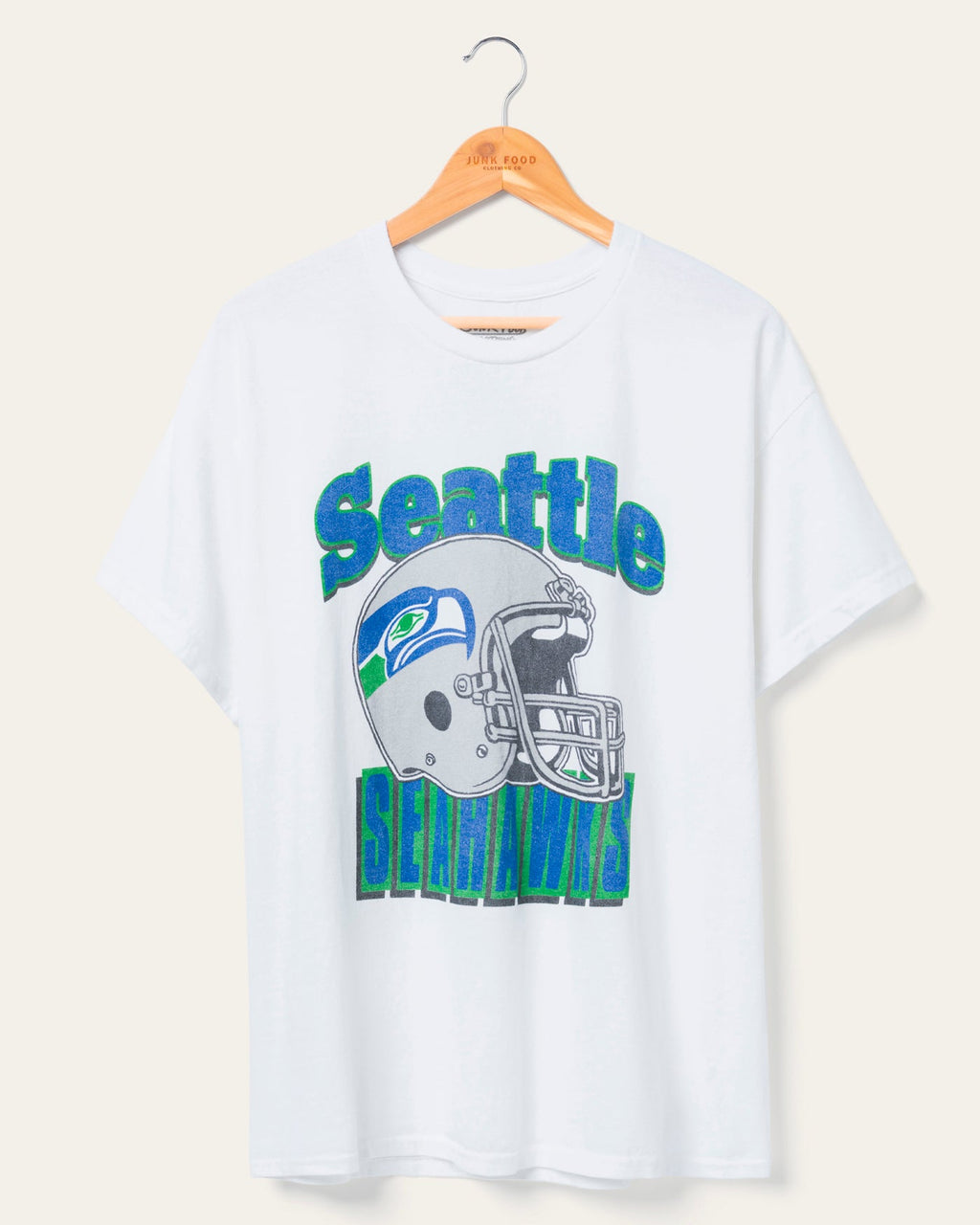 Seattle Seahawks Throwback Helmet Flea Market Tee product image 1