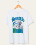 Seattle Seahawks Throwback Helmet Flea Market Tee product image 1