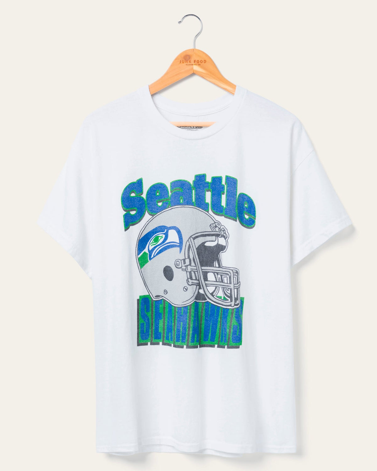 Seattle Seahawks Throwback Helmet Flea Market Tee product image 1