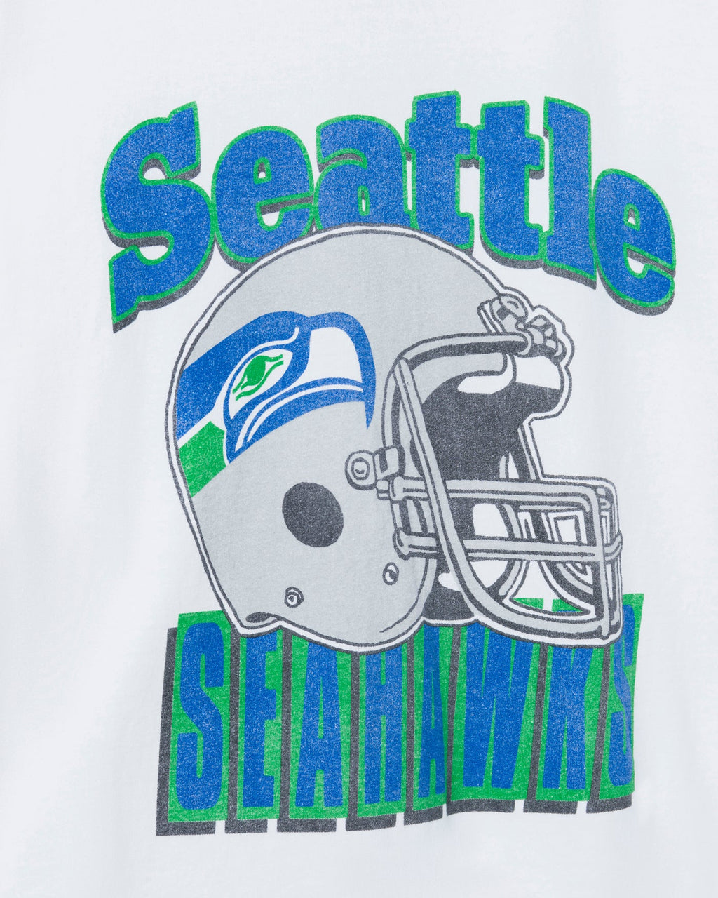 Seattle Seahawks Throwback Helmet Flea Market Tee product image 4