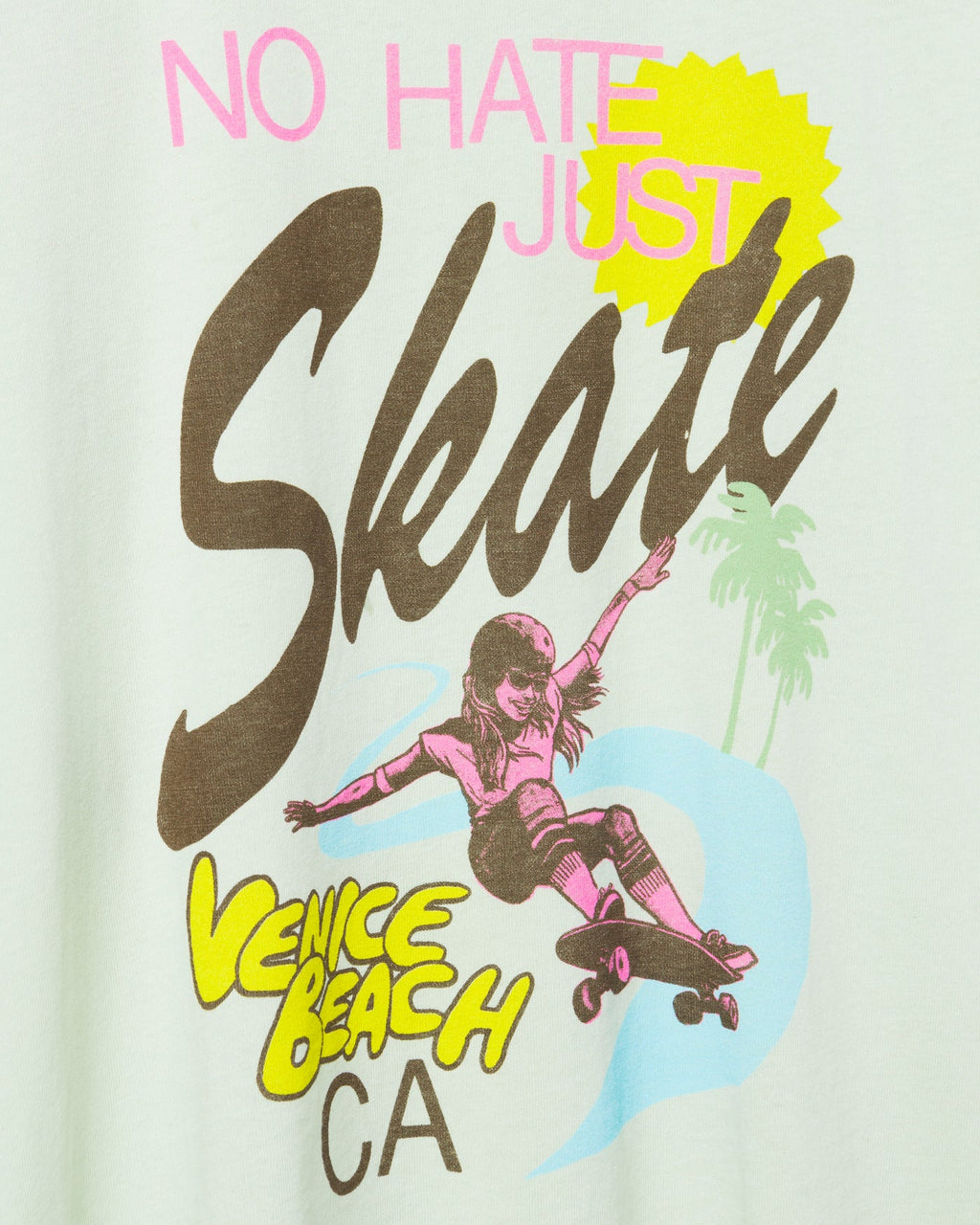 Women's No Hate Just Skate Vintage Tee product image 4