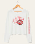 Women's San Francisco 49ers Touchdown Long Sleeve Crop Tee product image 1