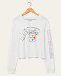 Women's Pittsburgh Steelers Touchdown Long Sleeve Crop Tee product image 1