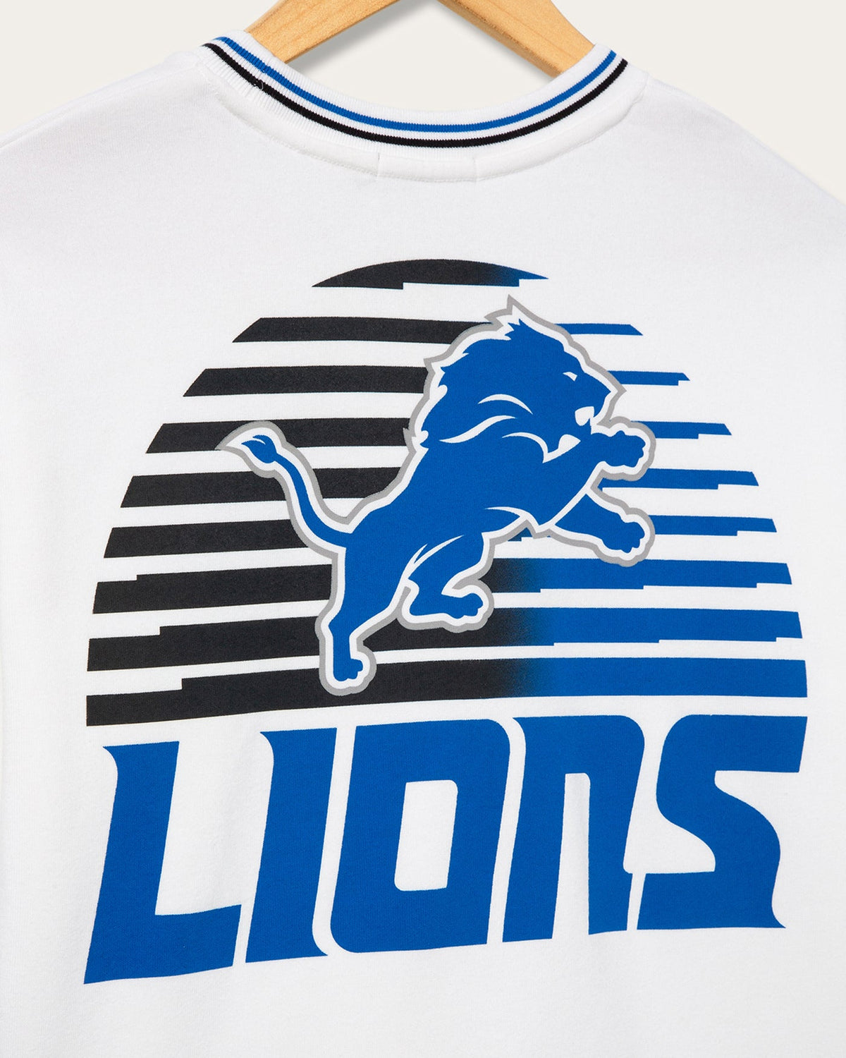 Women's Detroit Lions Cropped Striped Rib Fleece product image 3