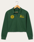 Women's Green Bay Packers Polo Crop Fleece product image 1