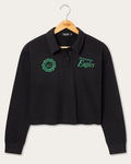 Women's Philadelphia Eagles Polo Crop Fleece product image 1