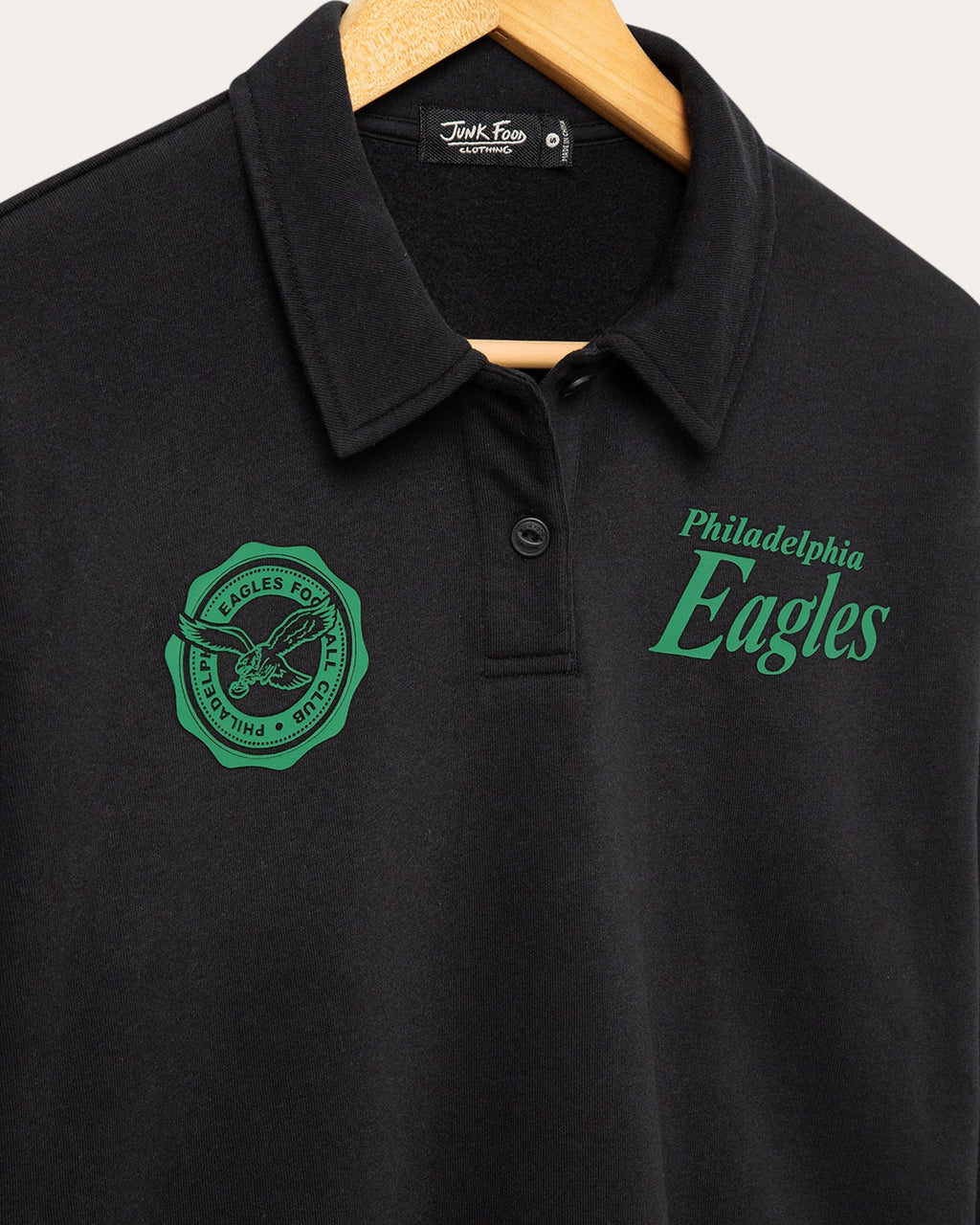 Women's Philadelphia Eagles Polo Crop Fleece product image 3