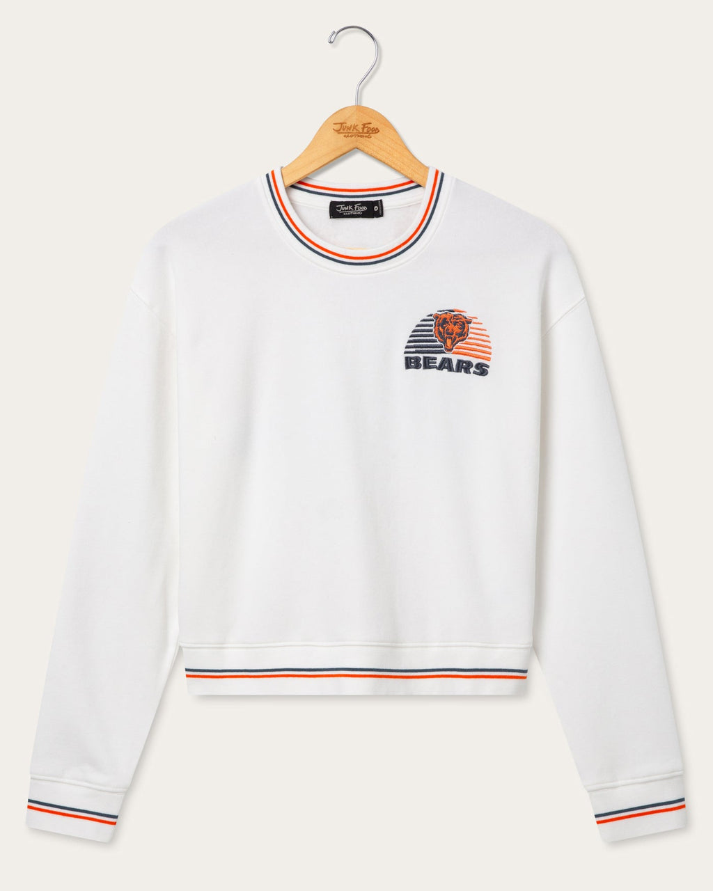 Women's Chicago Bears Cropped Striped Rib Fleece product image 1