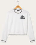 Women's Las Vegas Raiders Cropped Striped Rib Fleece product image 1