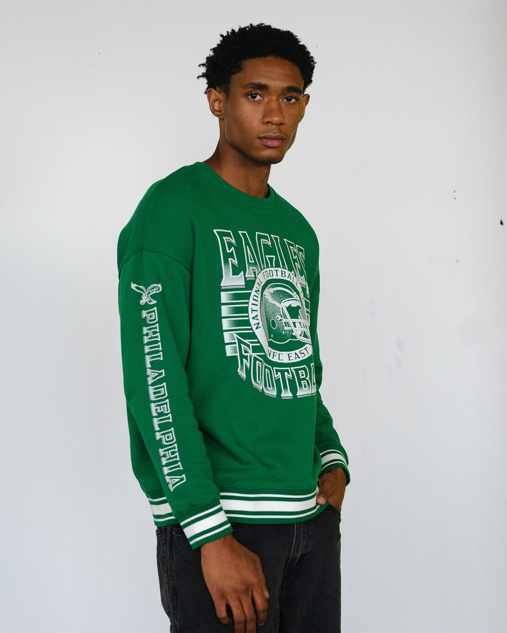 New England Patriots Striped Rib Crew Fleece product image 4