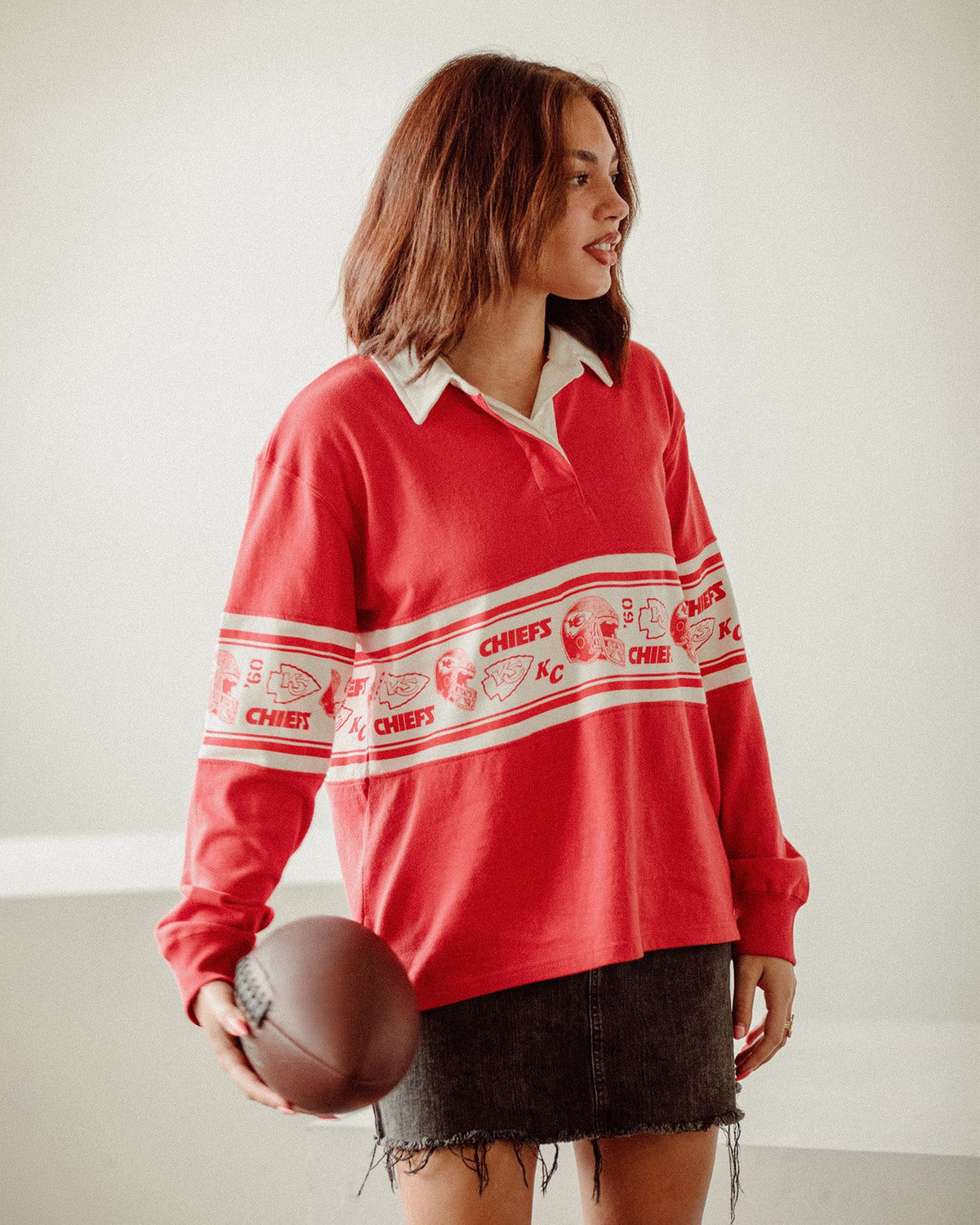 Women's Las Vegas Raiders Helmet Rugby Shirt product image 4