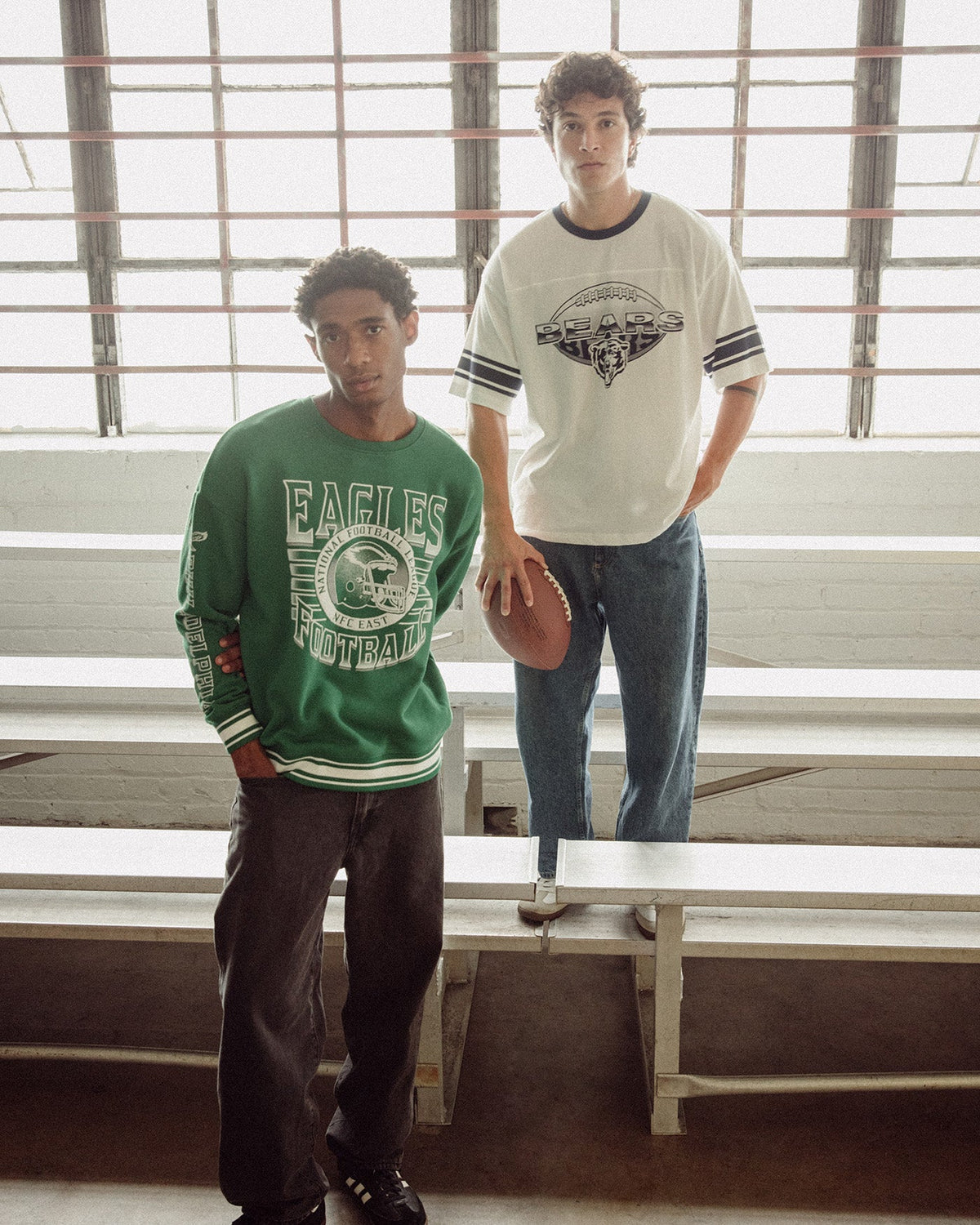 Chicago Bears Oversized Striped Ringer Tee product image 2