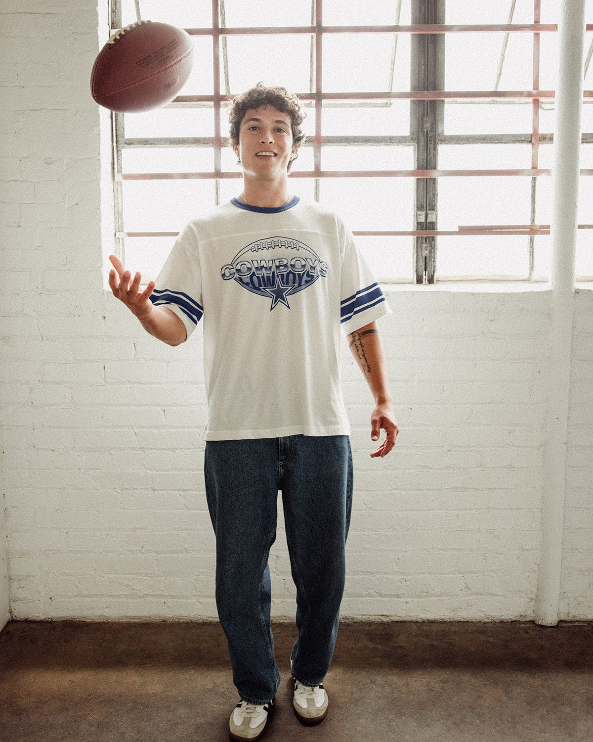 New York Jets Oversized Striped Ringer Tee product image 4