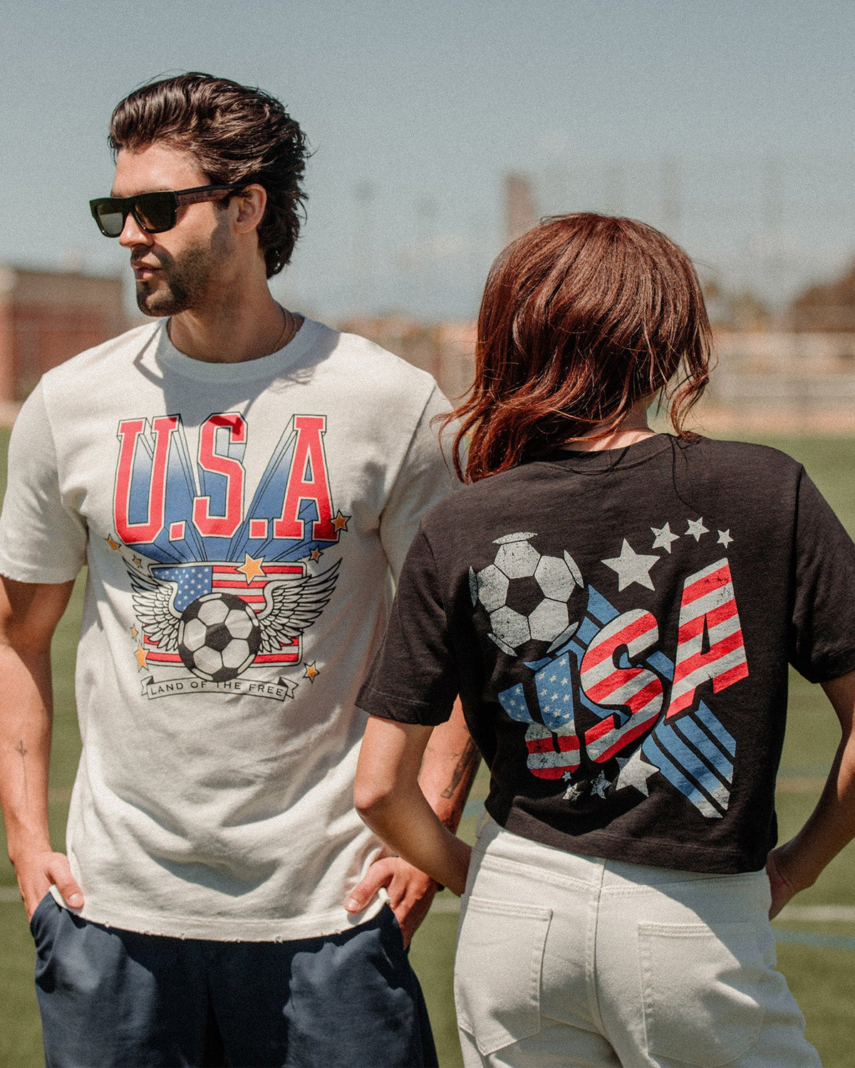 Women's USA Soccer Mock Neck Crop Tee product image 2